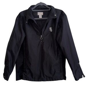 Antigua Chicago White Sox Women's Black Windbreaker Jacket Baseball South Side
